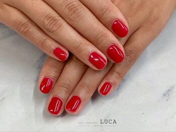 ネイルアトリエルカ(nail atelier LUCA)/M-185 シェラックレッドネイル