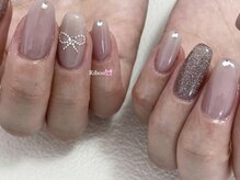 ジュエ ネイルスタジオ(jouer nailstudio.)/Ribon nail