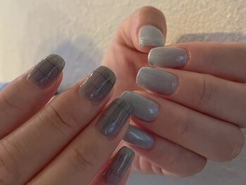 リノ(lino)/チェックネイル 10/6