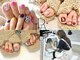 パルエクラ(PALeclat)の写真/旬のフットネイルは定額デザインがおすすめ！フラッシュやマグネットで心躍る輝く季節感のある足元へ♪