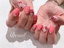 アクイユ 銀座店(ACCUEIL)/手描きフラワーネイル