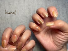 ハイブネイル(Hive nail)/モヤモヤ&ホワイトライン