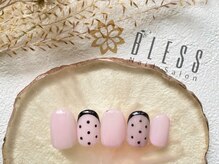 ネイルアンドアイラッシュサロン ブレス 長町南駅店(BLESS)/ガーリードットネイル♪