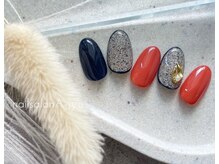 ネイルサロン アージュ(Nail Salon A jyu)/ツイード風秋ネイル