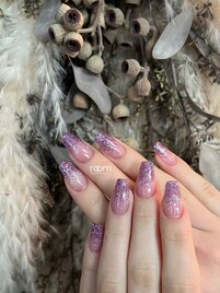 ラメグラデーション×パープル