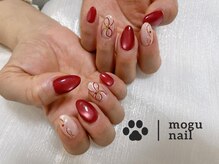 モグネイル(Mogunail)/和装ネイル/冬ネイル