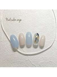 砂浜ニュアンスネイル