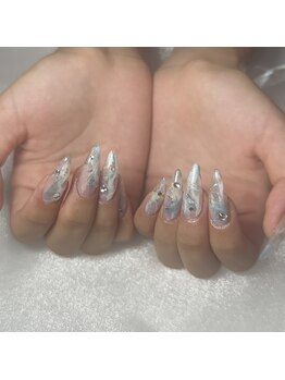 ラブオーキッド(LoveOrchid)/スカルプ10本クリアアート♪