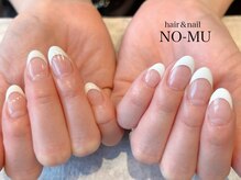 ノーム ネイル(NO-MU)/シンプルな白フレンチ