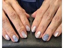 ルヒアネイル イオン戸畑ショッピングセンター店(Ruhia Nail)/水色夏ネイル