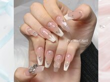 ピオミエルネイル 新宿(pio miel nail)/上品ベージュフレンチネイル