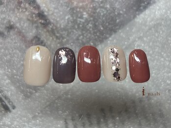 アイネイルズ 横浜EAST店(I-nails)/シンプルホログリッターネイル
