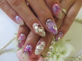 パープル系フラワー