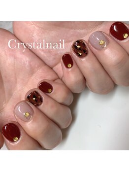 クリスタルネイル ボンベルタ橘店(CRYSTAL NAIL)/ヒョウ柄ネイル