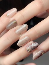 キャプラスネイル プリマ/ブラウンマーブル