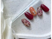 ネイルサロン アージュ(Nail Salon A jyu)/ボルドーレオパードネイル