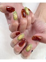 はあとねいる 宇都宮御幸ヶ原店/ニュアンスネイル、金箔