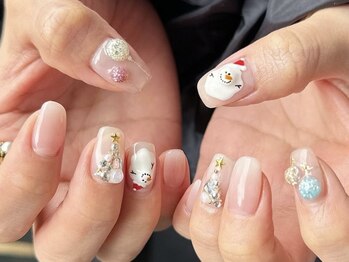 ラヴィエ ベル(La vie est belle)/クリスマスネイル