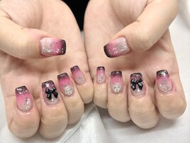 グラデ地雷系からーネイル