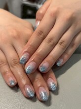 ザ バームシックス 銀座三丁目店(THE BALM six)/ラメグラデーションネイル