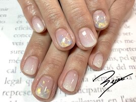 【ミルキーターコイズネイル】