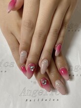 ネイルサロン アンジェリカ(Angelica)/No.54 エアーブラシ逆グラデ