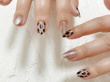 08ネイル(08 nail＆school)/レオパード、ギャラクシー