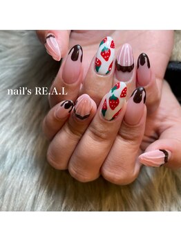 ネイルズリアル 倉敷(nail's RE.A.L)/バレンタインネイル