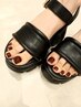 【Foot】ワンカラー＋ぷるぷる角質ケア☆　￥9900→￥8450