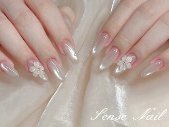 ぷっくりフラワーネイル