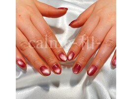 幻想的な輝き。マグネットネイル