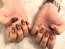ステラ(private nailroom STELLA)/メタリックラインネイル