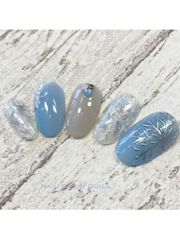ネイルサロン クイル(QUILL)/雪の結晶（３）