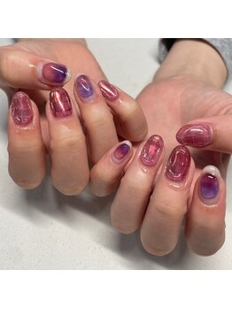 ネイルサロン アイナ(NailSalon Aina)の写真/【オフ無料☆アートコース¥8130～】ニュアンス/韓国ネイル/ワンホンなど180種類以上サンプルご用意♪