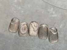 ラクネイル 浦和店(raku nail)/マグネットぷっくりネイル