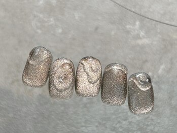 ラクネイル 浦和店(raku nail)/マグネットぷっくりネイル