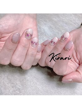 キラリ(Kirari)/シェル×ミラーネイル