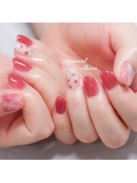 パラジェルさくらんぼネイル