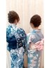 【期間限定価格】浴衣着付＋ヘアセット　60分　7000円