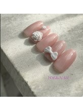 ユウネイル(YOU由NAIL)/純欲ワンホン×3Dリボンネイル
