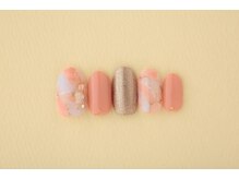 エムスラッシュ フィール 東戸塚店(M.SLASH)/ピンク大理石ネイル