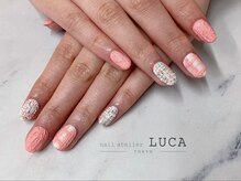 ネイルアトリエルカ(nail atelier LUCA)/W-745 大人可愛いツイードネイル