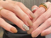 アイネイルズ 梅田店(I nails)/くすみカラーツイード¥9700