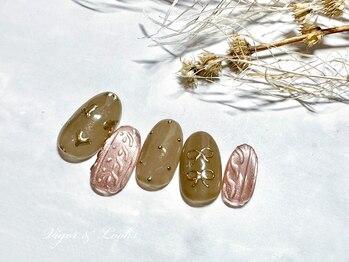 ヴィガー アンド ルックス 白金 目黒(Vigor&Looks)/ガーリー　ニットネイル