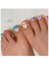ぷっくり×ニコ【フットネイル】