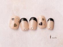 アイネイルズ 横浜EAST店(I-nails)/ホログラムハートフレンチ