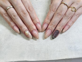 ネイルサロン ドゥ(Nail Salon Doux)/【ほり】シースルーネイル