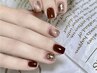 【ハンドネイル】アート4本まで シンプルデザイン ¥6900