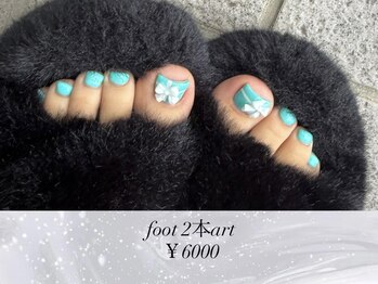 302ネイルスタジオ/foot2本アート