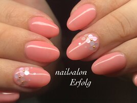 ホログラムのお花がワンポイント
